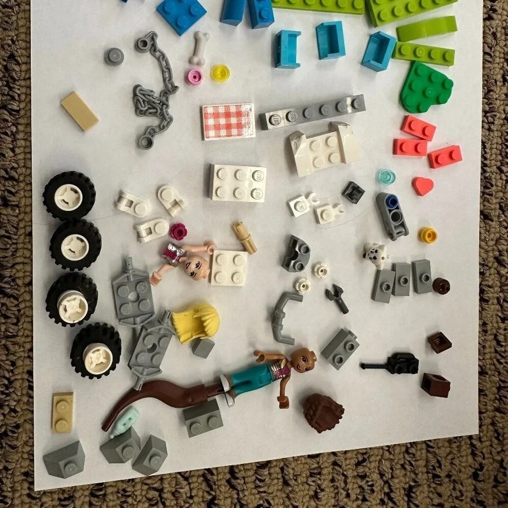 Lego Friends Vet Clinic Rescue Buggy 41442‎ Incomplete Andrea Stephanie